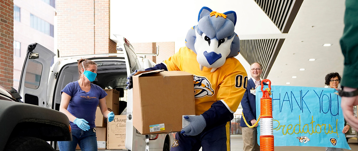 Local business delivers food to staff